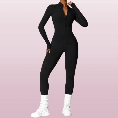 Get Your Summer Groove On with Our Stylish Zipper Workout Jumpsuit! Perfect for Gym, Running, and Yoga! 🌞💪 #FitnessFashion #SummerVibes