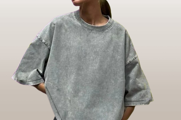 Washed Cotton  Oversized Tee